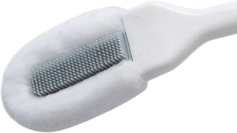 فرشاة تنظيف الأحذية البيضاء المريحة بمقبض ممتد للاستخدام المنزلي وفي الحمام - Image 5